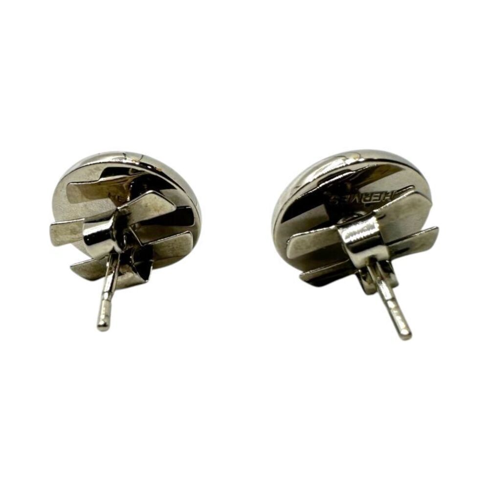 Hermes Eclipse Pierced Earrings Eclipse Earrings … - image 5